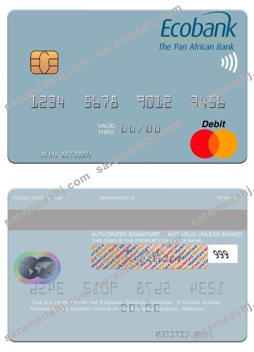 Senegal Ecobank Sénégal mastercard